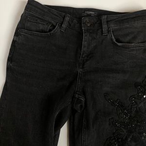 Zara Embroidered Jeans
